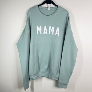 MAMA Women’s XL Mint Green Long Sleeve Sweatshirt